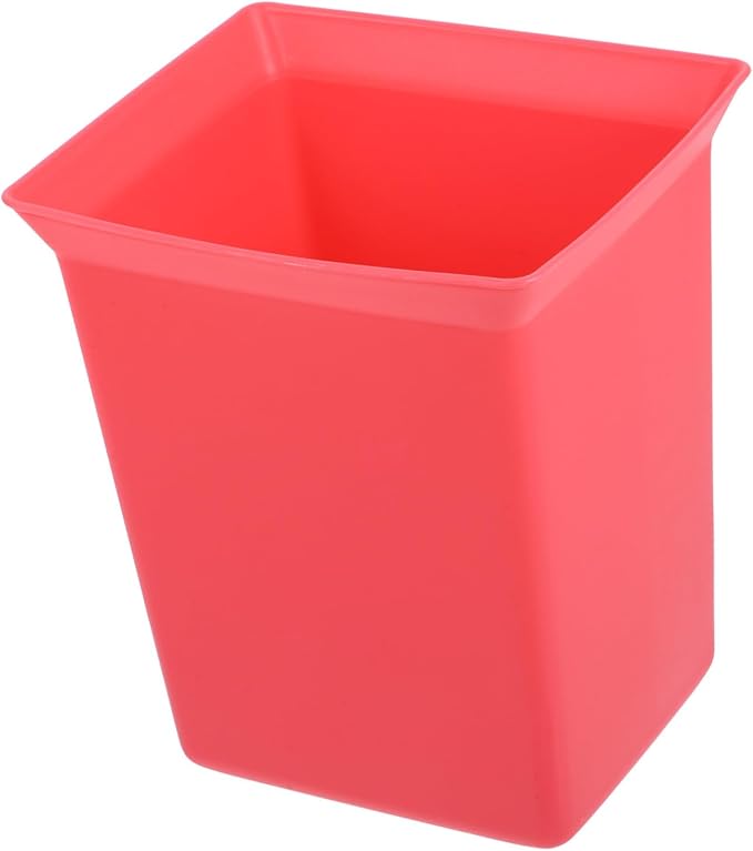 Hemobllo Portable Plastic Storage Caddy Organizer Bin for Cleaning Supplies Compact Utility Basket for Hotel Housekeeping Design Versatile Storage Red