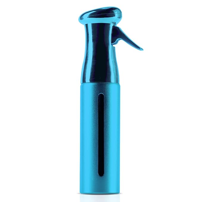 Colortrak Luminous Spray Bottle, 250ml/8.5oz, Aqua | Full 360 Degree Distribution for Custom Saturation, Easy-Use Pump for Hair Misting, Quick View Window to Monitor Water Level