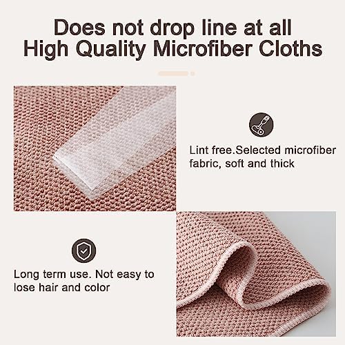 K&janet6am Dish Cloths for Washing Dishes, 6 Pack Kitchen Dish Towels, Super Absorbent Microfiber Cleaning Cloth, Barista Micofiber Cloths for Espresso Machine,12x12 Inches