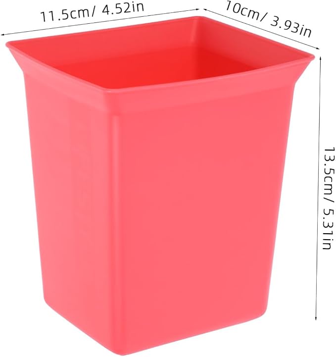 Alipis Plastic Shower Organizer Bin Stackable Utility Basket for Cleaning Supplies and Bathroom Essentials Portable Red Storage for Housekeeping Tasks