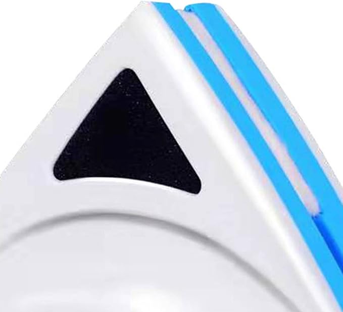 Yosoo Blue Shape Single Side Magnetic Window Cleaner with Powerful Lock for Easy washing, for Glass and Mirrors