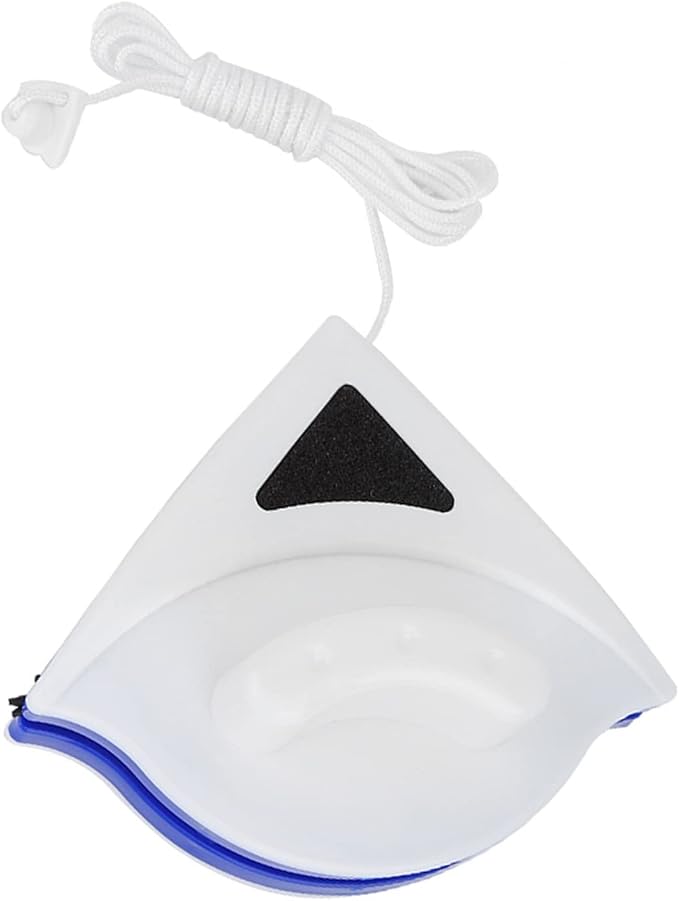 Double Sided Magnetic Window Cleaner, Triangular Design for Interior Exterior Glass Cleaning, Streak-Free Shine