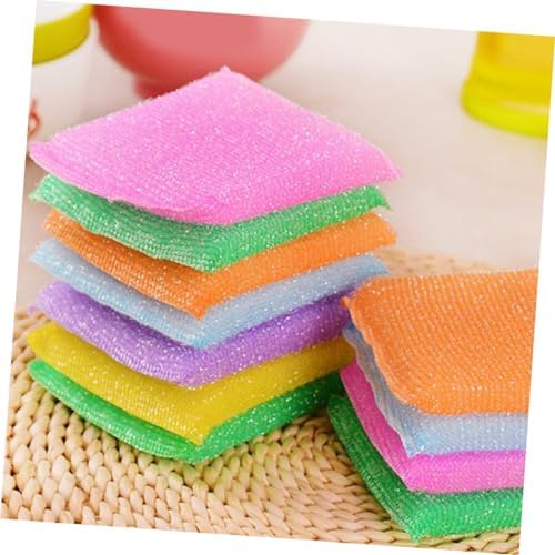 20Pcs Kitchen Dish Scrubber Sponges, Sponge Nylon Cleaning Pads | Scratch Free Design, Removes Stubborn Stains, Keeps Tableware Clean, Not Easy to Deform