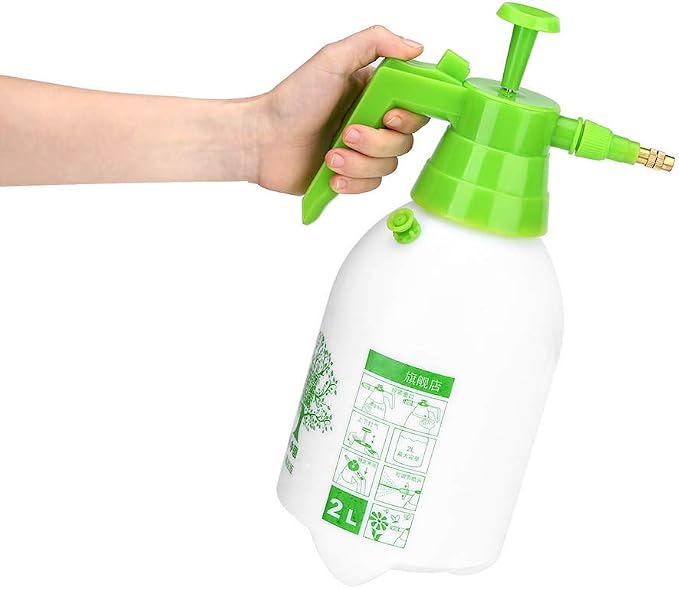 Garden Pump Sprayer, 2L Plant Spray Bottle Handheld Pump Sprayer Pressurized Spray Bottle Large Capacity Sprinkler Tool for Spraying Watering