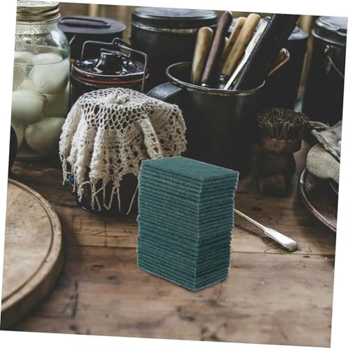 Cabilock 30pcs Non-Scratch Kitchen Cleaning Scrubbers Reusable Multi-Purpose Dish Pads Sturdy Household Scrubbing Sponges for Dishes and Appliances