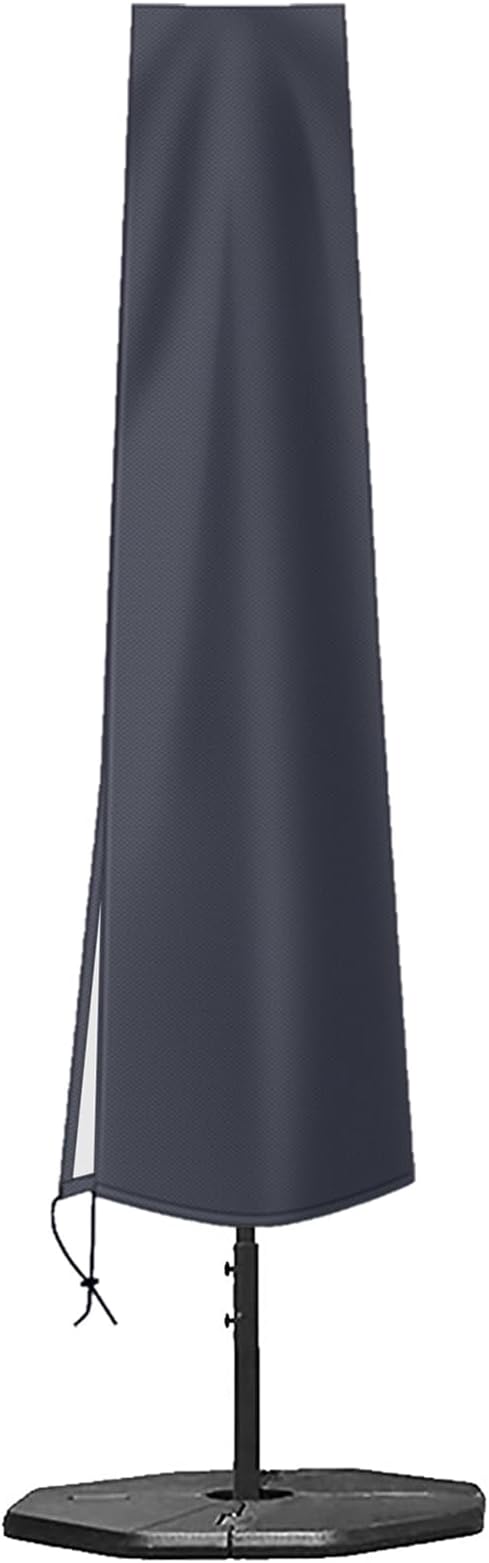 OKPOW Patio Umbrella Cover Waterproof: Fit 9ft to 12ft Outdoor Umbrellas | 420D Oxford with Long Zipper, Protect Umbrella from Sun, Rain, Snow & Dust, Helping Extend Outdoor Umbrella's Life
