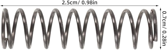 Operitacx 10pcs Stainless Steel Compression Springs for Pressurized Sprayer - 0.7mm Wire Dia x 7mm OD x 25mm Length - Spring for Pneumatic Nozzle, Spray Bottle