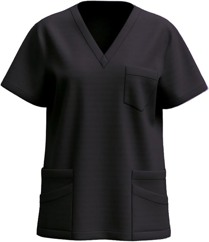 2026 Women Nursing Scrubs Tops Housekeeping Uniform Scrub Tops Cleaning Clothes for Cleaning Jobs
