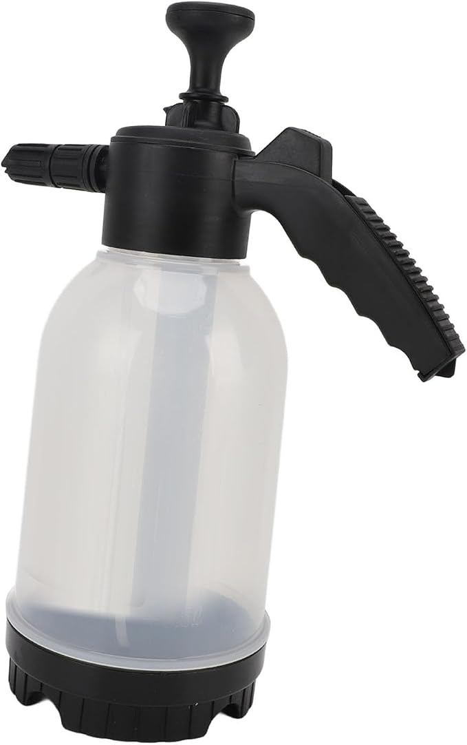 SUNGOOYUE Hand Pump Foam Sprayer 2000ml Pressurized Soap Sprayer with ABS PC Bottle 3 Bar Foam Output Adjustable Nozzle for Car Washing Garden Plant Watering Bathroom Cleaning