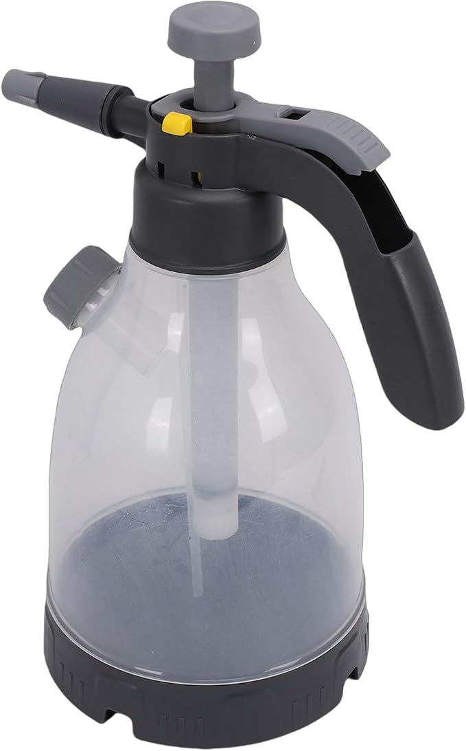 Focket Garden Spray Bottle, 3L 0.8 Gallon Hand Pressurized Sprayer with Side Liquid Filling Port and Reinforced Pressure Rod, Pump Spray Bottle 360 Rotating Adjustable Nozzle Wind Proof