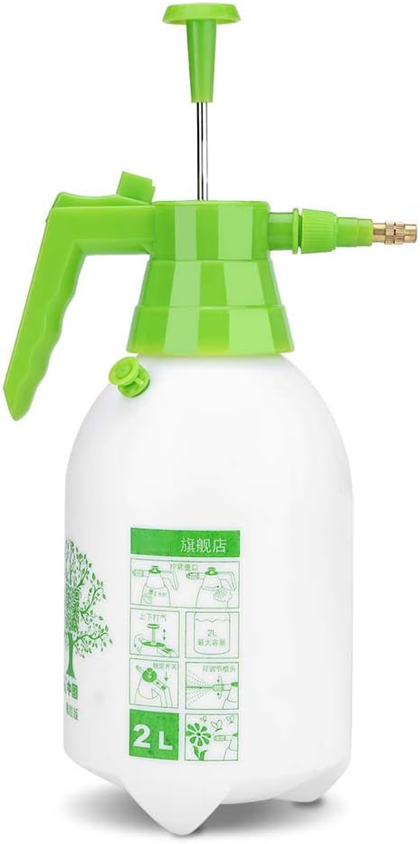 2L Hand Pump Sprayer, Manual Pressurized Water Sprayer Pump Spray Bottle Spray Handheld Pump Sprayer Gun Sprinkler Tool for Garden Lawn Plant