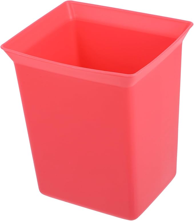 Veemoon Plastic Storage Caddy Organizer Portable Cleaning Bin with Ample Capacity for Tools Supplies for Hotels Bathrooms Red Utility Basket for Housekeeping