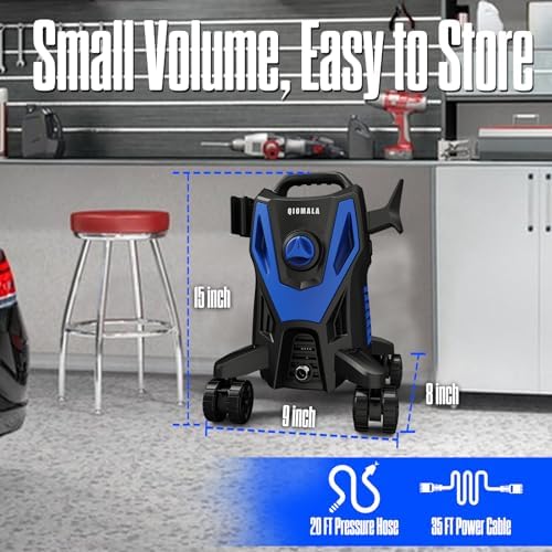 4800PSI PowerWasher with 4 Quick Connect Nozzles, Foam Cannon for Car, Lane, Patio Cleaning