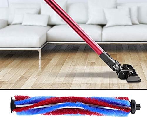V-Shape Top Soft Roller Brush Head for Vacuum Cleaner Accessories, Anti-Hair Tangle Wool Top Deep Cleaning Attachment, No Floor Scratch for Hardwood and Carpet