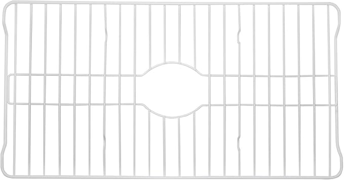 Better Houseware Sink Protectors for Kitchen Sink, Protective Metal Grid, 24.125x12.75x1 inches, White Kitchen Sink Mat to Shield Sink Base from Scratches, Rust-Resistant Coating, XL