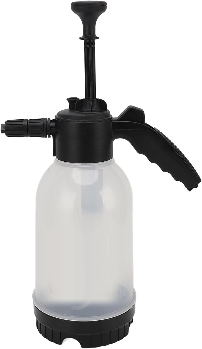SUNGOOYUE Hand Pump Foam Sprayer 2000ml Pressurized Soap Sprayer with ABS PC Bottle 3 Bar Foam Output Adjustable Nozzle for Car Washing Garden Plant Watering Bathroom Cleaning