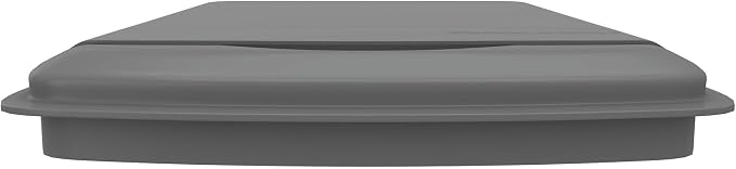 Rev-A-Shelf 50 Qt Under Sink Garbage Can Lid for Base Kitchen and Bathroom Cabinet, Replacement Plastic Trash Bin Lid Only, Silver, RV-50-LID-17-1