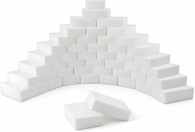 20 Pack Magic Cleaning Sponge Erasers, Non-Scratch Melamine Sponges in Bulk | Just Use Water Multi-Surface Melamine Foam Cleaning Scrubber Pad Sponges for Wall Shoes Bathtub Door Shower Bathroom Kitchen