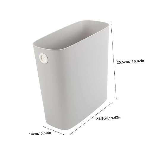 PRETYZOOM Slim Kitchen Bin Trash Can Storage Containers Lids Lint Bin Garbage Can Lid