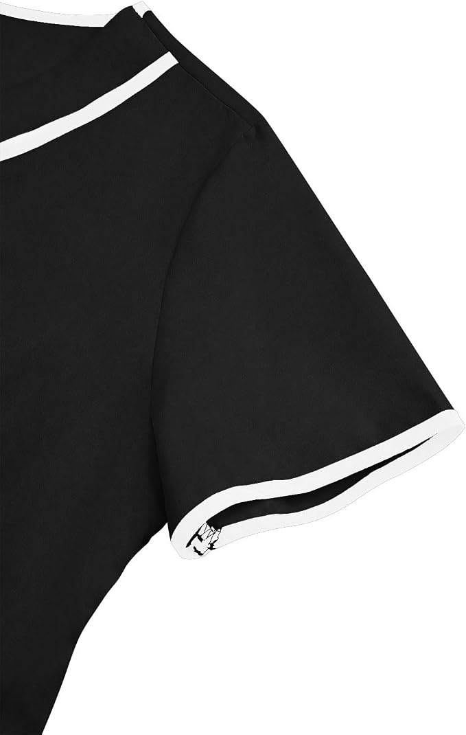 Housekeeping Uniforms - Women Lightweight Stretchy Scrubs for Cleaning Job, Breathable & Easy Care & Moisture-Wicking