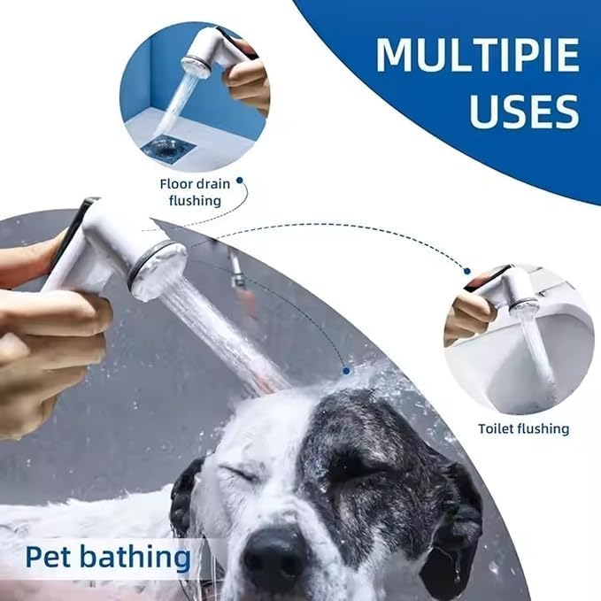 Bidet Attachment for Toilet Sprayer,for RV,car,Boat,Speedboat exits,1/2 "Connection Hose Bidet Attachment,Garden Shower Head,Boat Hose Nozzle (3)