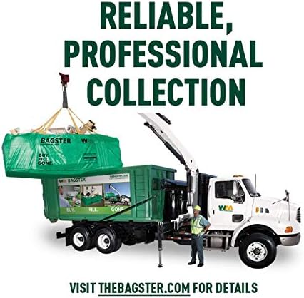 BAGSTER 3CUYD Dumpster in a Bag holds up to 3,300 lb, Green