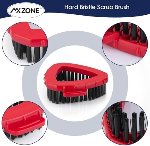 Scrub Brush & Mop Base Replacement for O-Cedar RinseClean 2-Tank System | Includes 1 triangle base and hard-PP mop scrubber brush head; 180-degree swivel tackles soap scum. Not for EasyWring 1-Tank.