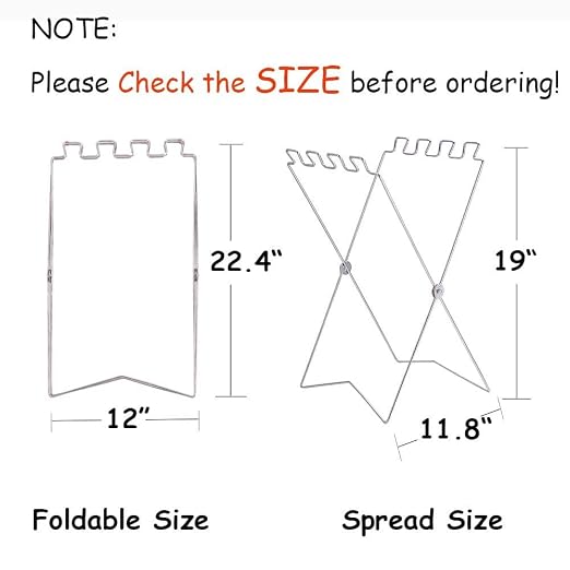 Camping Trash Bags Holder 1-13 Gallon Stand(Free Adjusted,Collapsible), Waste Sorting Bin, Grass Clippings Portable Fold Up Can, for Recycling Suitable in Bedroom, Kitchen, Garden, Laundry, Yard