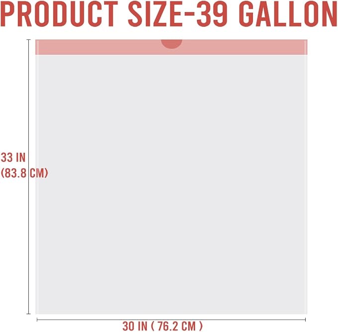 BEIDOU-PAC 39 Gallon Trash Bags Drawstring, 100 Count Bulk, White | Unscented | Heavy Duty Multi-purpose Garbage Bags Can Liners for Business Home Kitchen Commercial and Industrial