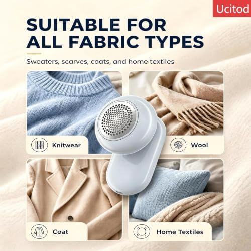 Rechargeable Fabric Shaver,Electric Lint Remover for Clothes & Couch | Long Lasting Battery Lint remover shaver,Easy-Clean,Multi-Fabric Compatible,Detachable Lint Tray,Fast Type-c Charging-Blue
