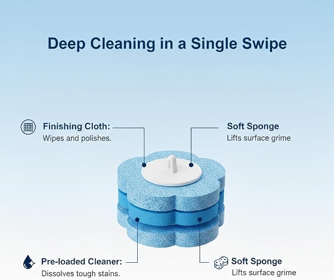 96 PCS Disposable Toilet Brush Refill Heads for Homes with Multiple Toilets, Bulk Replacement Heads for Matching Toilet Brush Handles, Long-Lasting Toilet Bowl Cleaning Refills, Handle Not Included