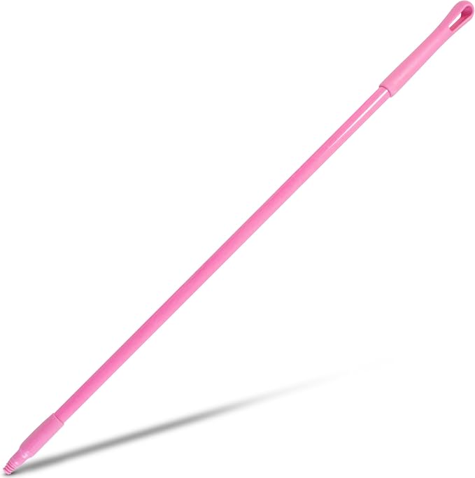 SPARTA 41225EC26 Fiberglass Broom Handle, Mop Handle, Replacement Handle With Acme Threaded Tip For Commercial Cleaning, 48 Inches, Pink, (Pack of 12)