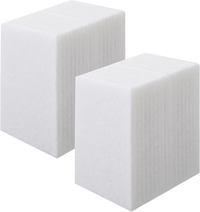 Hoolerry White Scrub Pads Non Scratch Multi Surface,6 X 9 Inch,White | Light Duty Scrubbing for Glass Kitchen Bathroom, Non Woven Scouring Sponge, Multipurpose Cleaning Polishing Dishes Home