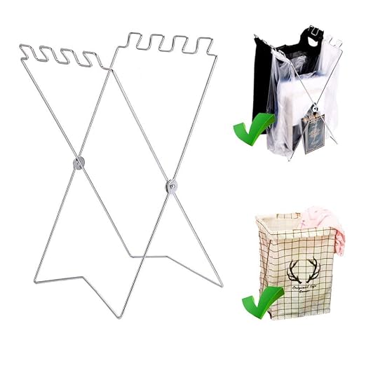 Camping Trash Bags Holder 1-13 Gallon Stand(Free Adjusted,Collapsible), Waste Sorting Bin, Grass Clippings Portable Fold Up Can, for Recycling Suitable in Bedroom, Kitchen, Garden, Laundry, Yard