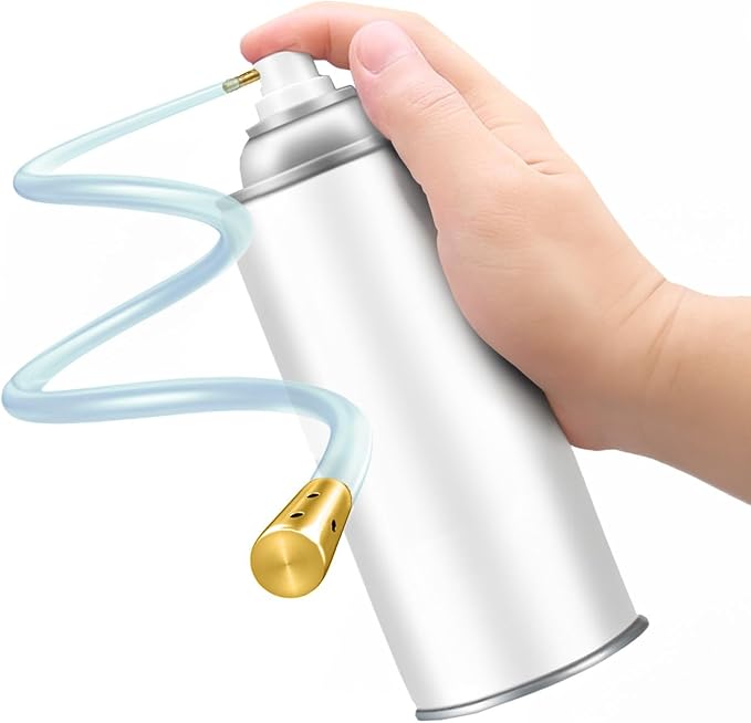 Aerosol Can Extension Side Spray Nozzle Set, 23In Hose, Adapter, Work with Male & Female Caps or Valves, Fits for Rust Corrosion Fluid Film Protection Aerosol Can