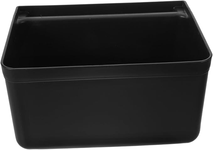 NOLITOY Large Capacity Janitorial Cart Bin for Hospitals and Restaurants Sturdy Plastic Housekeeping Cart Utility Bin Easy Cleaning and Maintenance Portable Black Replacement Bucket
