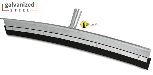 Unger Professional AquaDozer 36” MAX Smooth Surface Curved Floor Squeegee, Flood Cleanup Scrubber for Concrete and Asphalt, Cleaning Tool with Rounded Hood, Pushes 2 Times More Water and Debris
