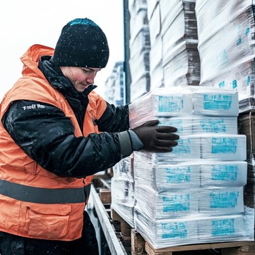 KAYGO Winter Work Gloves, Non-Slip Thermal Latex Coated | Warm & Lightweight, Excellent Grip for Freezer, Gardening, Cleaning, Washing Car,for Men & Women