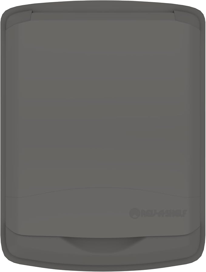 Rev-A-Shelf 50 Qt Under Sink Garbage Can Lid for Base Kitchen and Bathroom Cabinet, Replacement Plastic Trash Bin Lid Only, Gray, RV-50-LID-13-1