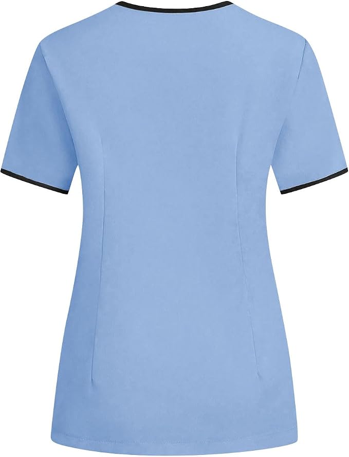 Housekeeping Uniforms - Women Lightweight Stretchy Scrubs for Cleaning Job, Breathable & Easy Care & Moisture-Wicking