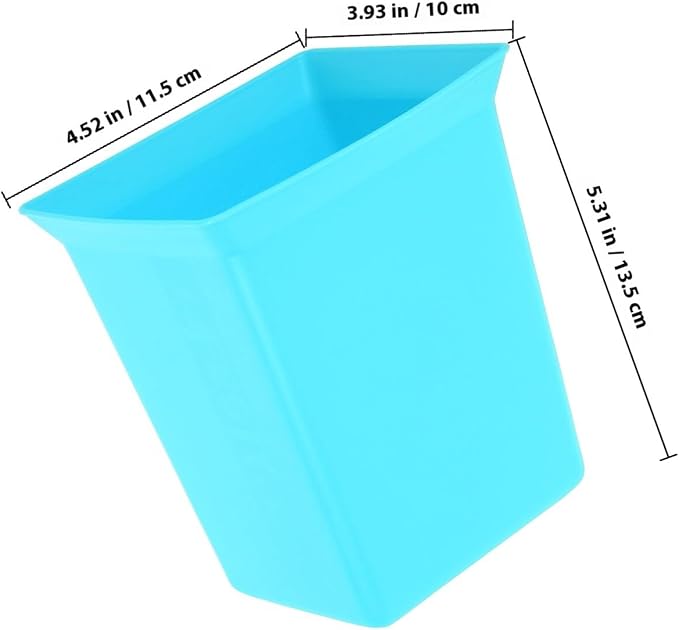 ULTECHNOVO Plastic Storage Basket for Housekeeping Cleaning Supplies Organizer with Handle Sky Blue Portable Utility Bin for Bathroom and Room Storage