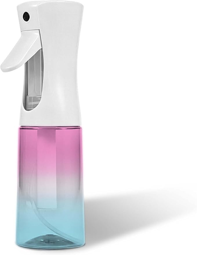 Continuous Spray Bottle for Hair - Ultra Fine Mist Water Sprayer for Hairstyling, Curls, Plants, Cleaning, Salon - 200ml/6.8oz 1 Pack