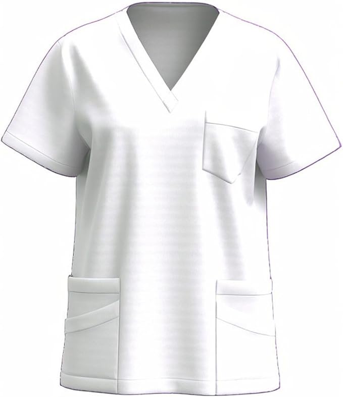 2026 Women Nursing Scrubs Tops Housekeeping Uniform Scrub Tops Cleaning Clothes for Cleaning Jobs