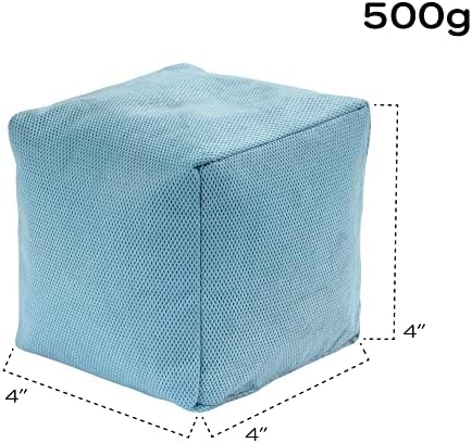 BambooMN Sky Blue Bamboo Charcoal Air Purifier Freshening Cube, 500 Grams Bamboo Activated Carbon, 4 Pieces