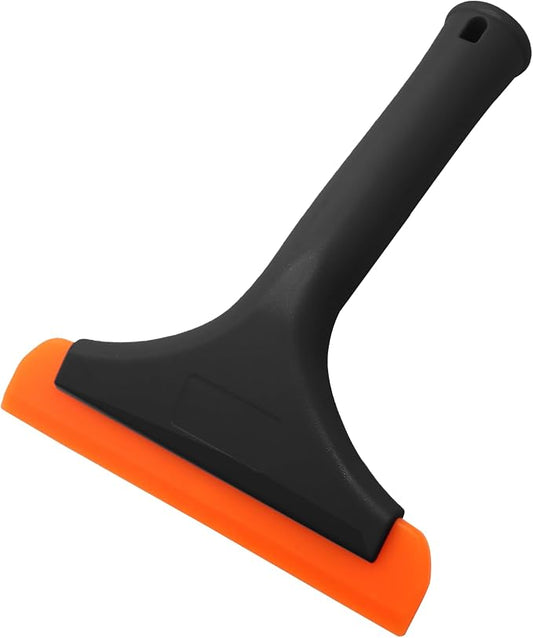 1Pc 6 Inch Black Car Window Squeegee Silicone | Auto Window Squeegee, Small Windshield Squeegee, Tile Squeegee Mirror Squeegee Shower Squeegee, For Glass Doors