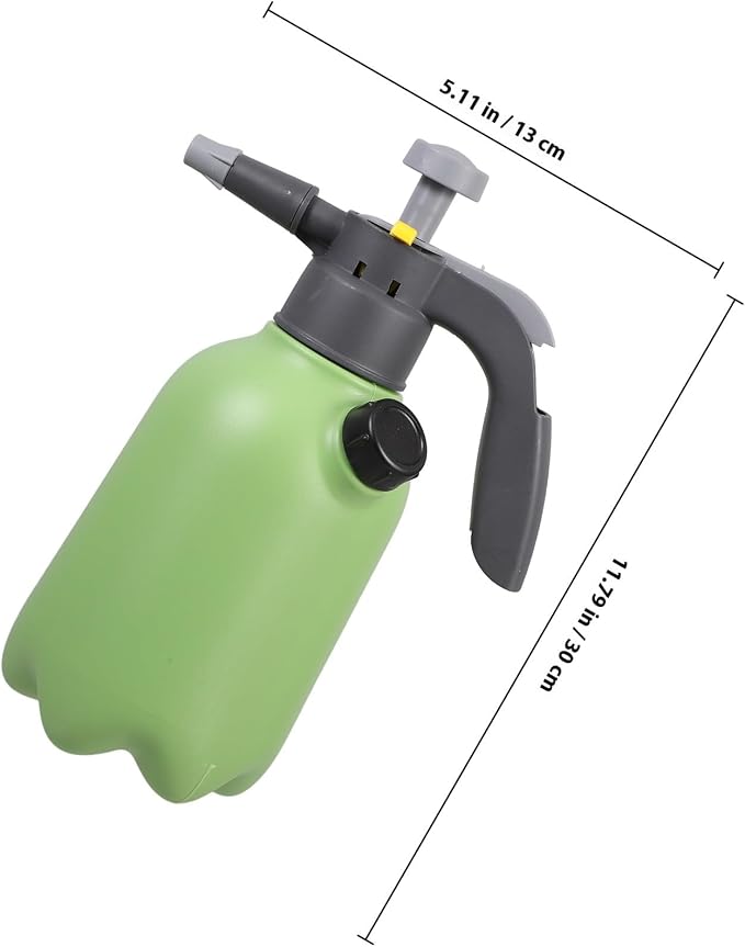UPKOCH Pressurized Spray Bottle Handheld Pump Sprayer 2l Garden Manual Sprayer for Indoor and Outdoor Plant Watering with Mint Green Body