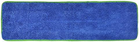 CleanAide All Purpose Super Absorbent Mega Microfiber Mop Pads for 24" Mop Plate, Machine Washable, Traps Dust, Dirt & Pet Hair, Reusable for Home & Commercial Cleaning, 28"x8", 6-Pack, Green