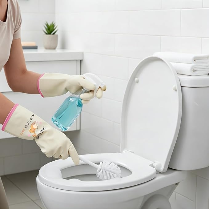 Rubber Cleaning Reusable Gloves, Practical House Warming Gifts | Dishwasher Reusable Gloves, Dishwashing Kitchen Household Essentials, Housewarming Xmas Cleaning Gifts for Cleaner Friends