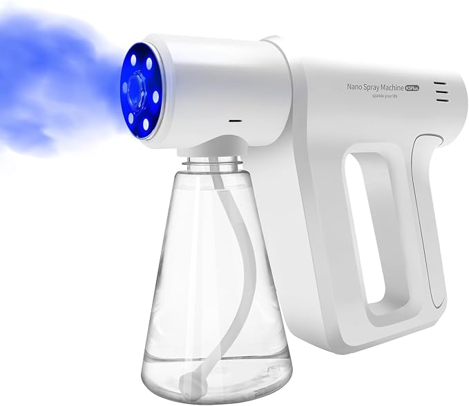 Atomizer Sprayer，Rechargeable ULV Nano Sprayer with Blue Light,Electrostatic ULV Atomizer Sprayer，Electrostatic Portable Sprayer Sprayer