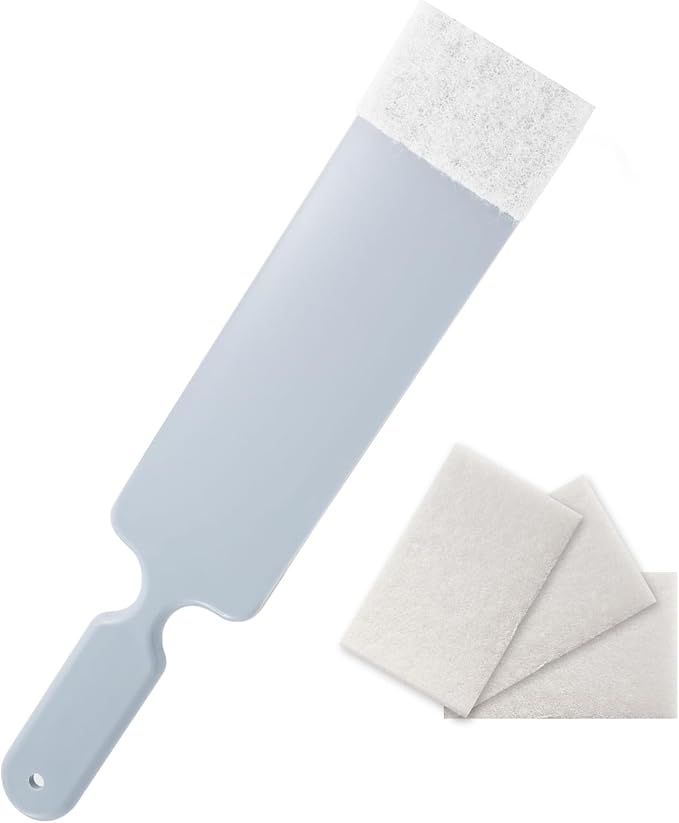 NEWISHTOOL Long Reach Window Tint Squeegee, Mini Paddle Scrubber for Tint | Window Tint Film Installing, Vehicle Windshield/Rear Window Glass Cleaning, 1PC Bulldozer Tint Squeegee Tool, 3PCS Scrub Pads